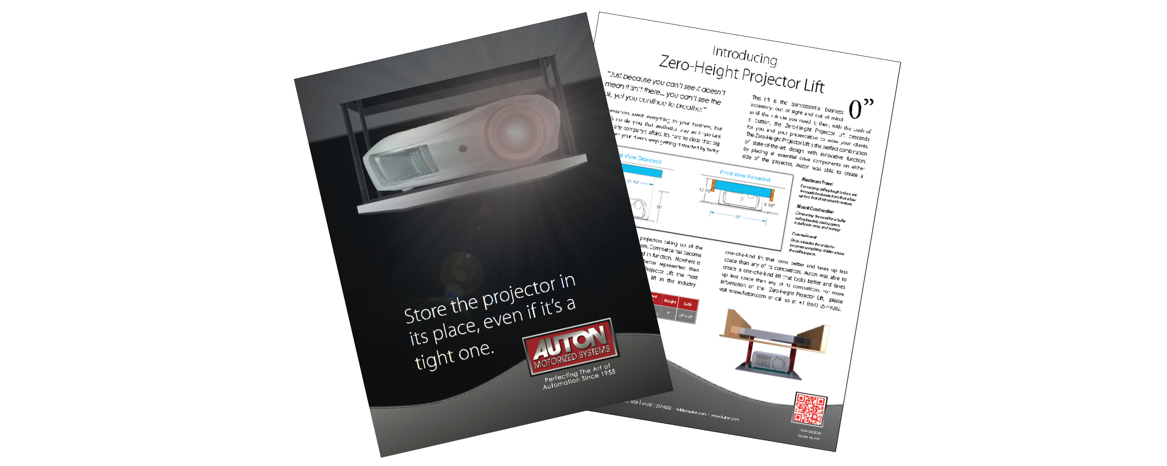 Auton Sell-Sheet Zero-Height Projector Lift